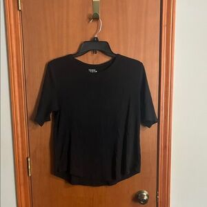 Time and Tru Classic Black Tee